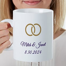 Choose Your Icon Personalized Wedding 30 oz. Coffee Mug - 35433