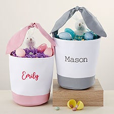 Hanging Bunny Ears Personalized Easter Baskets - 35434