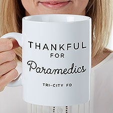 Thankful For Personalized 30 oz. Oversized Coffee Mug  - 35489