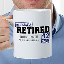 Officially Retired Personalized 30 oz. Oversized Coffee Mug  - 35496