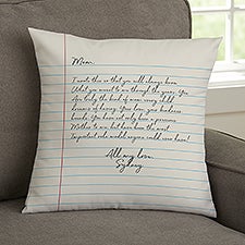 Letter To Mom Personalized Throw Pillows - 35499