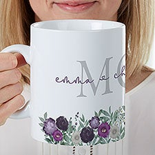 Floral Love For Mom Personalized 30 oz. Oversized Coffee Mug - 35517