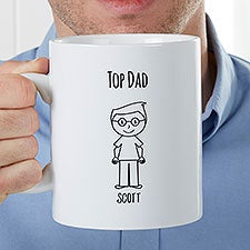 Stick Characters For Him Personalized 30oz Oversized Mug - 35525