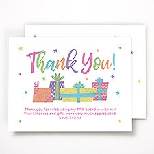 Birthday Celebration Personalized Thank You Cards - 35570