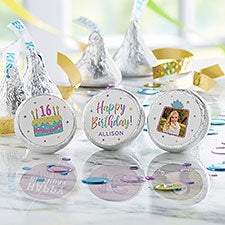 Birthday Celebration Personalized Candy Stickers  - 35572