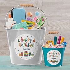 Birthday Celebration Personalized Metal Bucket  - 35574