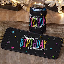 Bold Birthday Personalized Can  Bottle Wraps - 35604