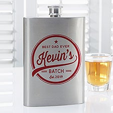 Dads Brewing Company Personalized Flask  - 35652