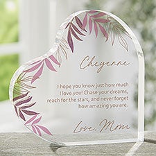 To My Daughter Personalized Printed Heart Keepsake  - 35682