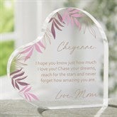To My Daughter Personalized Printed Heart Keepsake  - 35682