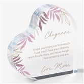 To My Daughter Personalized Printed Heart Keepsake  - 35682
