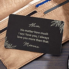 To My Daughter Personalized Metal Wallet Card  - 35686