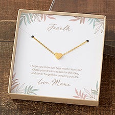 To My Daughter Necklace With Personalized Message Card - 35687