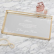 To My Daughter Personalized Mirrored Vanity Tray - 35688