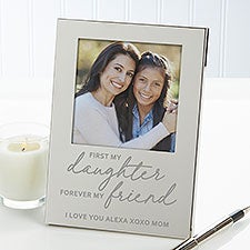 First My Daughter Personalized Silver Picture Frame  - 35694
