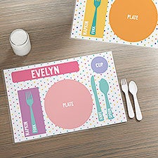 What Goes Where Personalized Laminated Placemat  - 35704