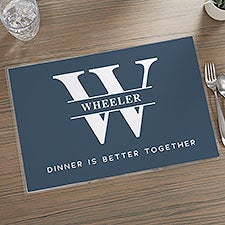 Lavish Last Name Personalized Laminated Placemat  - 35708