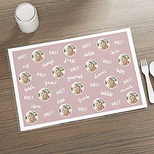 Kitchen Words Photo Personalized Laminated Placemat - 35709