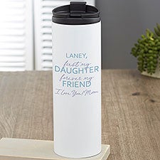 First My Daughter Personalized Travel Tumbler  - 35733