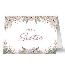 My Sister Personalized Greeting Card  - 35736