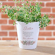 My Sister Personalized Mini Flower Pot  - 35739