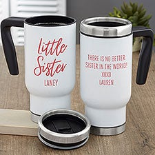 Sisters Forever Personalized Commuter Travel Mug  - 35762