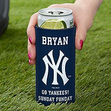 New York Yankees Personalized Slim Can Holder MLB Baseball - 35769
