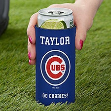 Chicago Cubs Personalized Slim Can Holder MLB Baseball - 35774