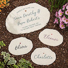 No Place Like Personalized Grandparents Round Garden Stone  - 35791