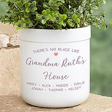 No Place Like Personalized Outdoor Flower Pot  - 35792