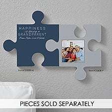 Happiness is Being a Grandparent Personalized Puzzle Piece Wall Décor - 35808