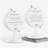 Go Be Great Personalized Communion Wooden Decorative Globe - 35814