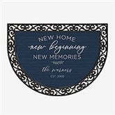 New Home, New Memories Personalized Half Round Doormat - 35816