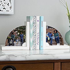 Photo Personalized Wooden Bookends  - 35819