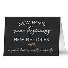 New Home, New Memories Personalized Greeting Cards - 35821