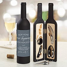 New Home, New Memories Personalized Wine Accessory 5pc Kit  - 35828