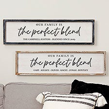 The Perfect Blend Personalized Barnwood Frame Wall Art - 35834