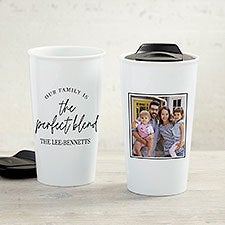 The Perfect Blend Personalized Double-Wall Ceramic Travel Mug - 35843