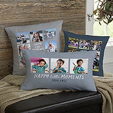 Happy Little Moments Personalized Photo Throw Pillows - 35845