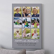 Personalized Photo Canvas Prints - Happy Little Moments - 35846