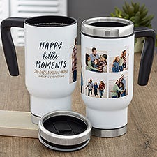Personalized 14 oz. Commuter Travel Mug - Happy Little Moments - 35850