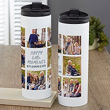 Personalized 16 oz. Travel Tumbler - Happy Little Moments - 35851