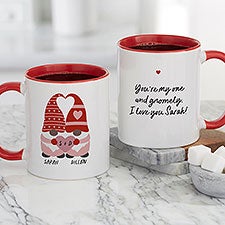 Gnome Personalized Valentines Day Coffee Mugs - 35856
