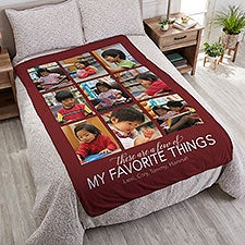 My Favorite Things Personalized Weighted Photo Blankets - 35867