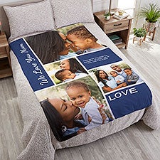 Family Love Photo Collage Personalized Weighted Blankets - 35893
