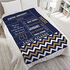 School Memories Personalized Weighted Graduation Blanket  - 35895