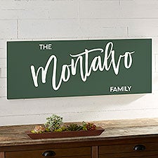 Bold Family Name Personalized Horizontal Canvas Prints - 35938