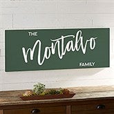 Bold Family Name Personalized Horizontal Canvas Prints - 35938