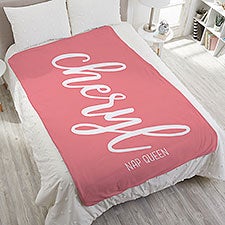 Scripty Style Personalized Weighted Blanket - 35951