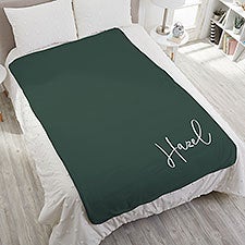 Trendy Script Personalized Weighted Blankets - 35967